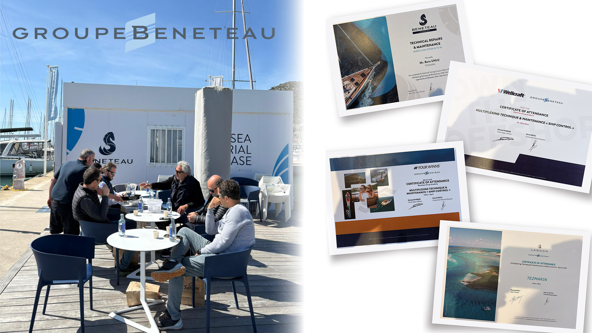 Tezmarin Teknik Servis Ekibine Uluslararası Eğitim Sertifikası